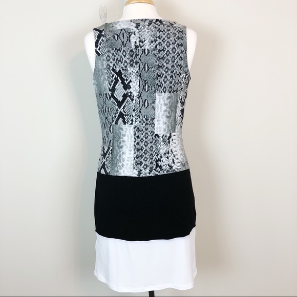  NWT Michael Kors Snakeskin Color Block Dress - Picture 5 of 7
